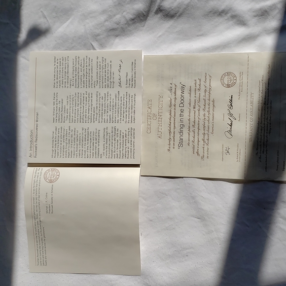 Norman Rockwell Plate "Standing in the Doorway" - Picture 3 of 4